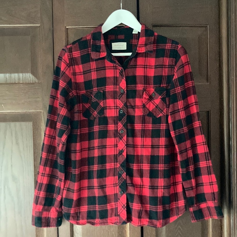 Weatherproof Flannel Plaid Shirt size M